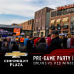 Pregame party begins at 4 p.m. today in Chevrolet Plaza