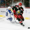 Griffins take Game 1 on last-minute goal