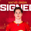 Flames Sign Gridin To Entry Level Contract