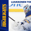 Luukkonen's 28-save shutout