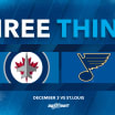 Three things - Blues play solid road game 