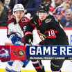 Colorado Avalanche Ottawa Senators game recap January 16