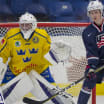 Larsson sees his first action for Sweden in World Junior Summer Showcase