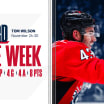 Tom Wilson Named NHL's Third Star of the Week