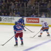 NYI@NYR: Schaefer scores goal against Jonathan Quick