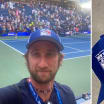 Gilles Cervara grows NHL hat collection at U.S. Open grand slam tournament