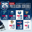 blue jackets announce 2025 preseason schedule