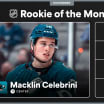 Macklin Celebrini named NHL Rookie of the Month for November 2024