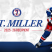 J.T. Miller Named Winner of Fifth Annual Rod Gilbert “Mr. Ranger” Award