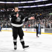 Anze Kopitar gives speech after LA Kings last home game