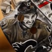 Calgary Flames goalie Dan Vladar Johnny Gaudreau mask tribute