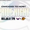 CANUCKS TO HOST 9TH ANNUAL PRIDE NIGHT ON JANUARY 21ST