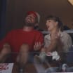 Taylor Swift and Travis Kelce arrive for Game 4