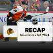 Chicago Blackhawks Philadelphia Flyers game recap November 23