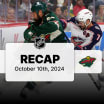 Columbus Blue Jackets Minnesota Wild game recap October 10