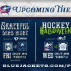 blue jackets theme nights grateful dead star wars halloween