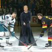 Prince Harry drops puck for Canucks Sharks game