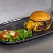 Federko creates custom burger with Philly cheesesteak topping