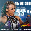 TNA wrestler Jordynne Grace challenges METAL! to an arm-wrestling match