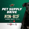 Minnesota Wild and Cub announce Pet Supply Drive 031825