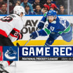 Ottawa Senators Vancouver Canucks game recap January 2