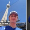 Gavin McKenna Maple Leafs Blue Jays first pitch