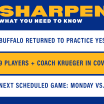 Sharpen Up: February 10, 2021 | Sabres practice with 9 players absent