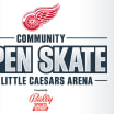 Red Wings invite 300 community youth to skate at Little Caesars Arena