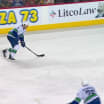 VAN@CGY: Boeser scores PPG against Dustin Wolf