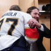 ‘Awesome to see:’ New dad Gadjovich gets game puck after Game 5