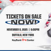 buffalo sabres keybank center host 2025 rivalry series team usa team canada