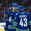 Elias Pettersson und Quinn Hughes von Vancouver Canucks vor Rueckkehr