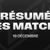 Résumé matchs LNH 19 déc 2025