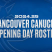 Canucks Announce 2024.25 Opening Day Roster