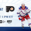 Rangers at Flyers: Pregame Notes | 01.17.26