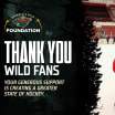 Minnesota Wild Foundation Giving Total Announcement 071524