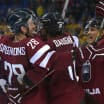 Zemgus Girgensons celebrates Latvia’s historic World Juniors run