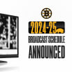 Bruins 2024-25 National TV Broadcast Schedule Released