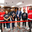 Rasmussen and Fischer cut ribbon on Esports Lounge at Eastpointe Boys & Girls Clubs location 