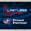 blue jackets limitless limo proud partner