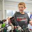blue jackets host recycle the game equipment drive