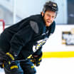 Pastrnak Participates in First Training Camp Practice with Bruins