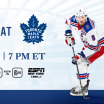 Rangers at Maple Leafs: Pregame Notes | 10.16.25