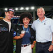 Evan Rodrigues Panthers Marlins first pitch