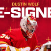 Flames Re-Sign Dustin Wolf