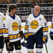 St Louis Blues alumni celebrities play in Puck Cancer chairty game 