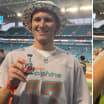 Matthew Tkachuk mini Stanley Cup Miami Dolphins game