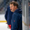 Guy Gaudreau Father of Johnny and Matthew serves as guest coach for Blue Jackets