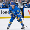 Dylan Holloway leaves St. Louis Blues game on stretcher