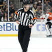 NHL referee Mitch Dunning stretchered off ice in Avalanche Flyers game